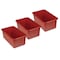 Romanoff Storage Bin, Red, 3 PK ROM12102 - alternate 1